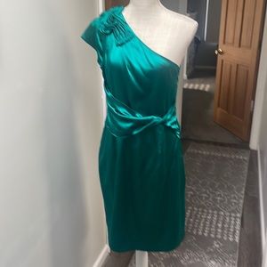 Elie Tahari silk dress in gorgeous green.